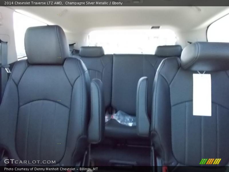 Champagne Silver Metallic / Ebony 2014 Chevrolet Traverse LTZ AWD