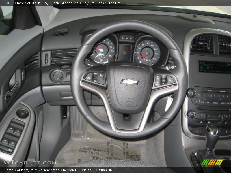 Black Granite Metallic / Jet Black/Titanium 2014 Chevrolet Malibu LS