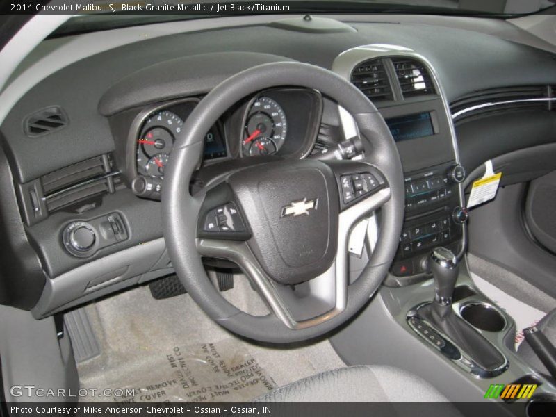 Black Granite Metallic / Jet Black/Titanium 2014 Chevrolet Malibu LS
