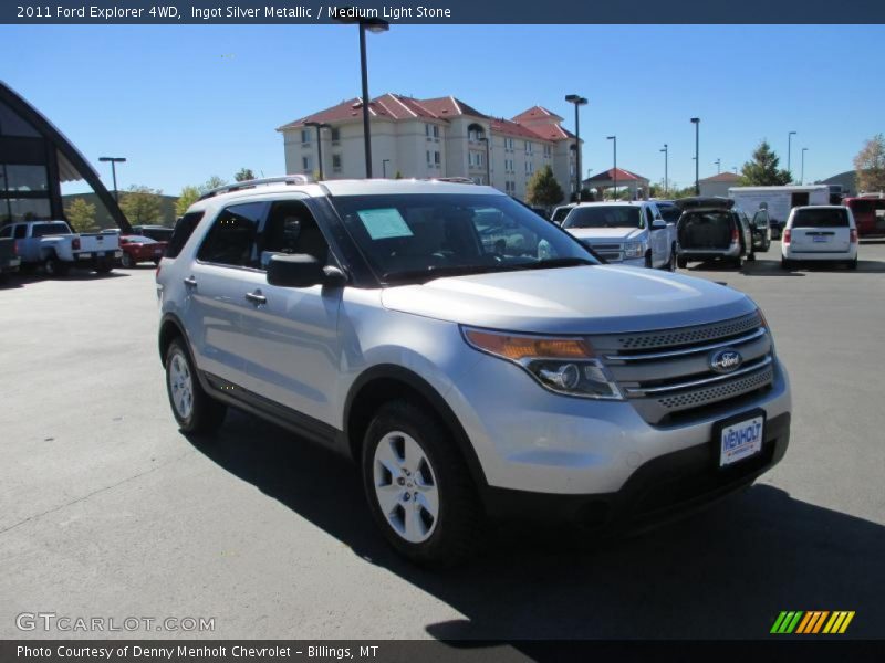 Ingot Silver Metallic / Medium Light Stone 2011 Ford Explorer 4WD