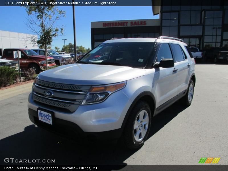 Ingot Silver Metallic / Medium Light Stone 2011 Ford Explorer 4WD