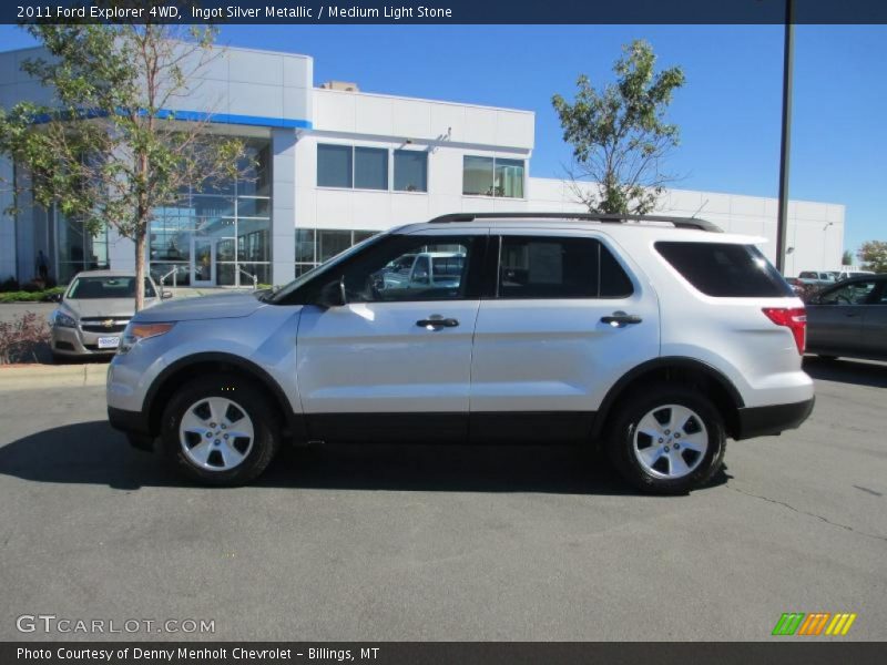 Ingot Silver Metallic / Medium Light Stone 2011 Ford Explorer 4WD