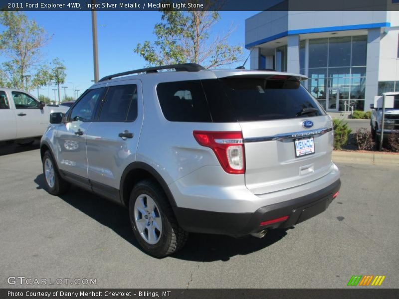 Ingot Silver Metallic / Medium Light Stone 2011 Ford Explorer 4WD
