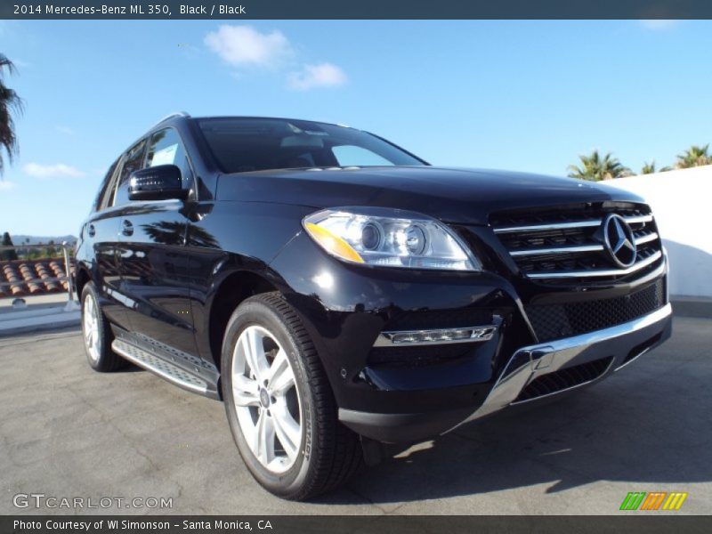 Black / Black 2014 Mercedes-Benz ML 350
