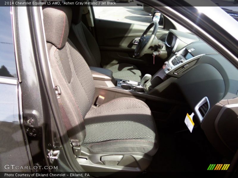 Ashen Gray Metallic / Jet Black 2014 Chevrolet Equinox LS AWD