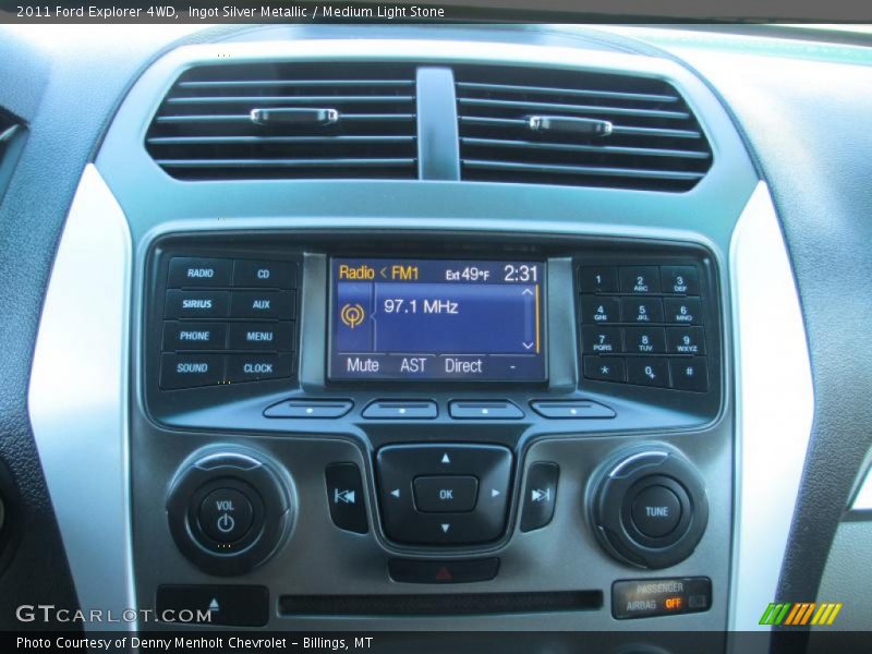 Ingot Silver Metallic / Medium Light Stone 2011 Ford Explorer 4WD