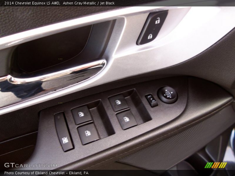 Ashen Gray Metallic / Jet Black 2014 Chevrolet Equinox LS AWD