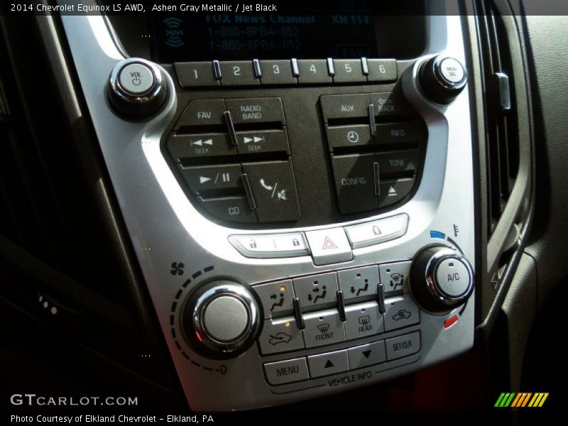 Ashen Gray Metallic / Jet Black 2014 Chevrolet Equinox LS AWD