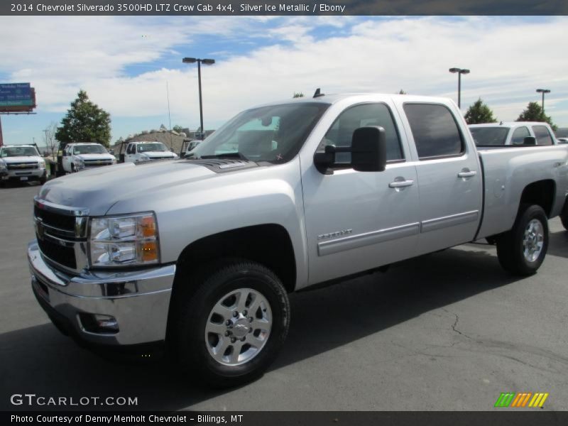 Silver Ice Metallic / Ebony 2014 Chevrolet Silverado 3500HD LTZ Crew Cab 4x4