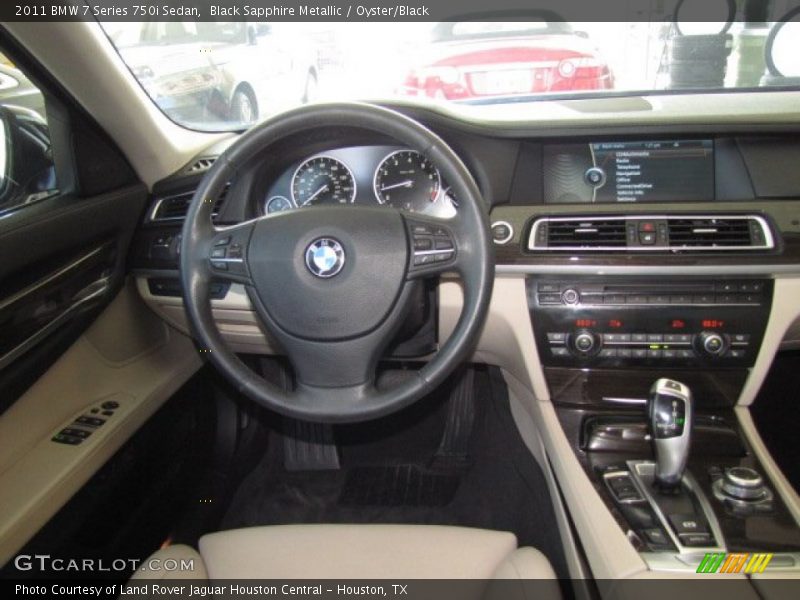 Black Sapphire Metallic / Oyster/Black 2011 BMW 7 Series 750i Sedan