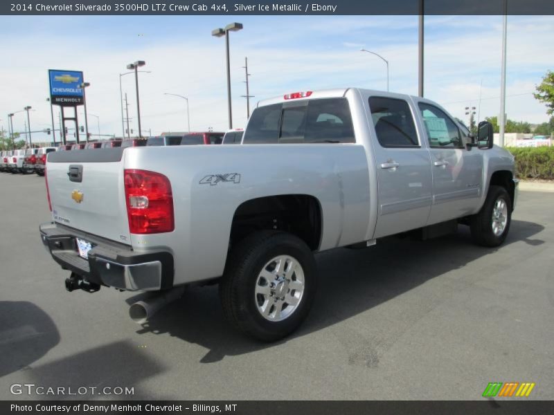 Silver Ice Metallic / Ebony 2014 Chevrolet Silverado 3500HD LTZ Crew Cab 4x4