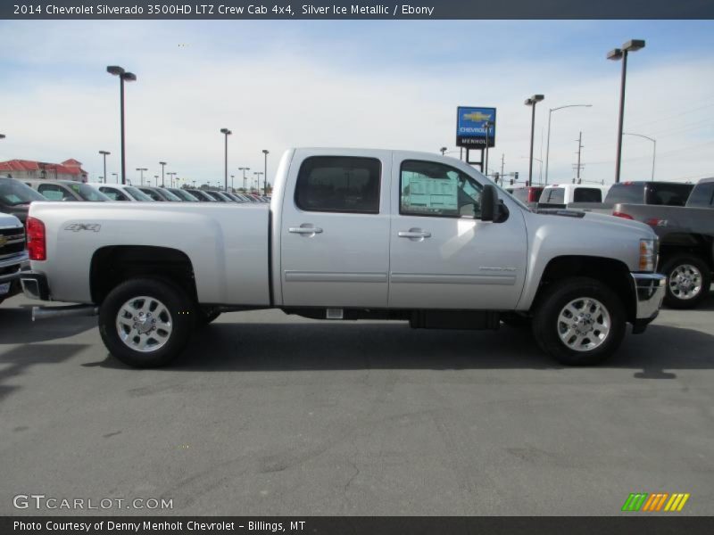 Silver Ice Metallic / Ebony 2014 Chevrolet Silverado 3500HD LTZ Crew Cab 4x4