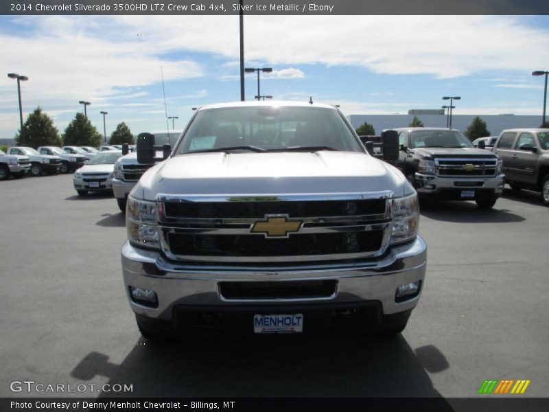 Silver Ice Metallic / Ebony 2014 Chevrolet Silverado 3500HD LTZ Crew Cab 4x4