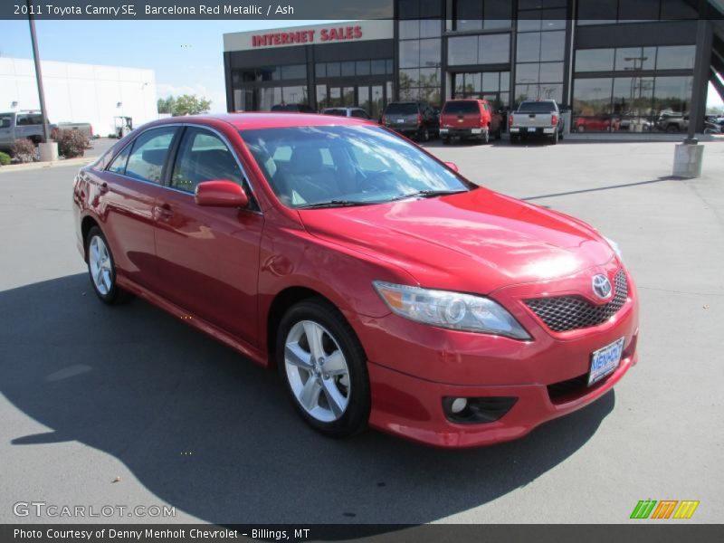 Barcelona Red Metallic / Ash 2011 Toyota Camry SE