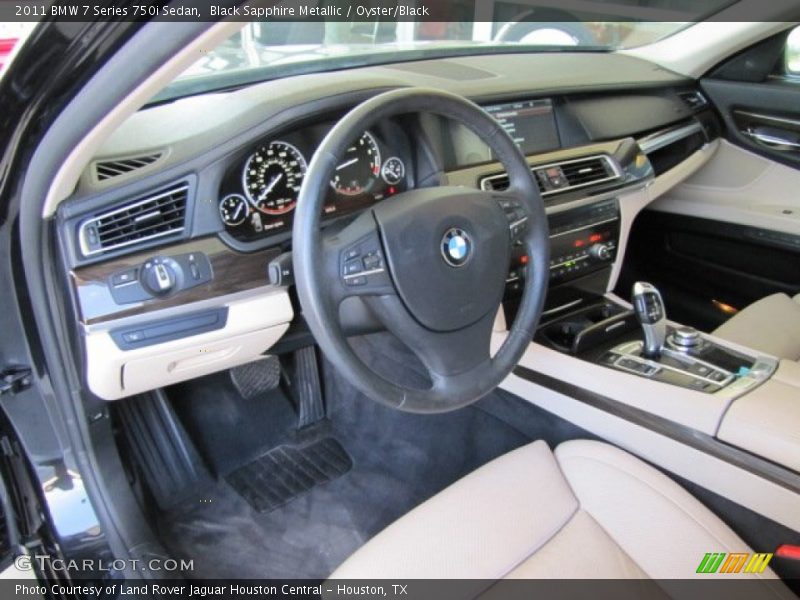 Black Sapphire Metallic / Oyster/Black 2011 BMW 7 Series 750i Sedan