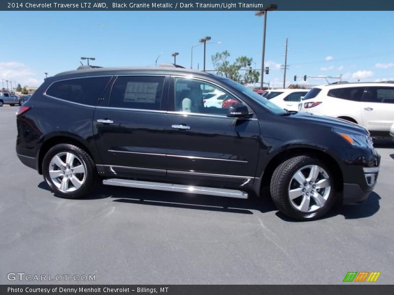 Black Granite Metallic / Dark Titanium/Light Titanium 2014 Chevrolet Traverse LTZ AWD