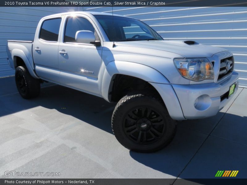 Silver Streak Mica / Graphite 2010 Toyota Tacoma V6 PreRunner TRD Sport Double Cab