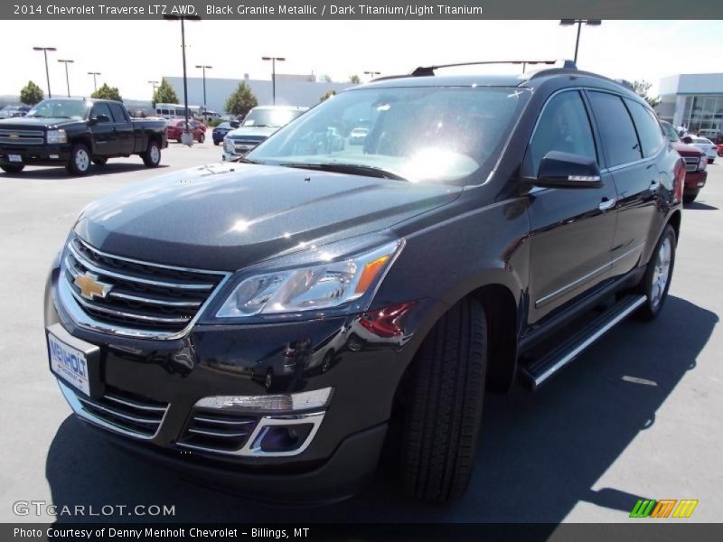Black Granite Metallic / Dark Titanium/Light Titanium 2014 Chevrolet Traverse LTZ AWD