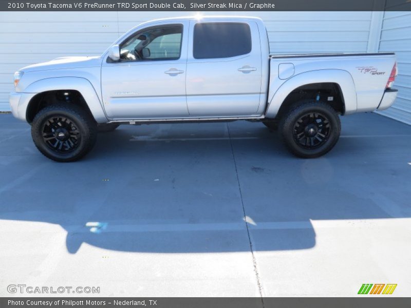 Silver Streak Mica / Graphite 2010 Toyota Tacoma V6 PreRunner TRD Sport Double Cab