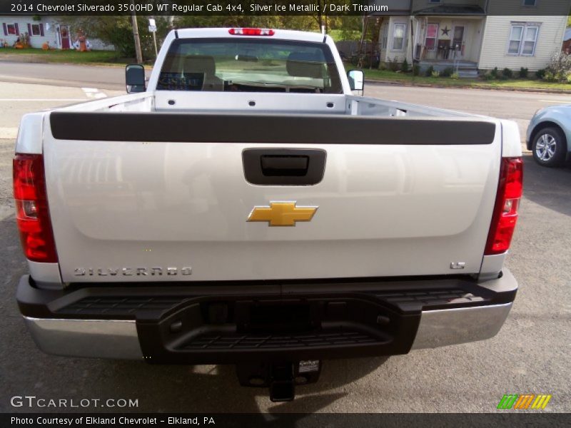 Silver Ice Metallic / Dark Titanium 2014 Chevrolet Silverado 3500HD WT Regular Cab 4x4