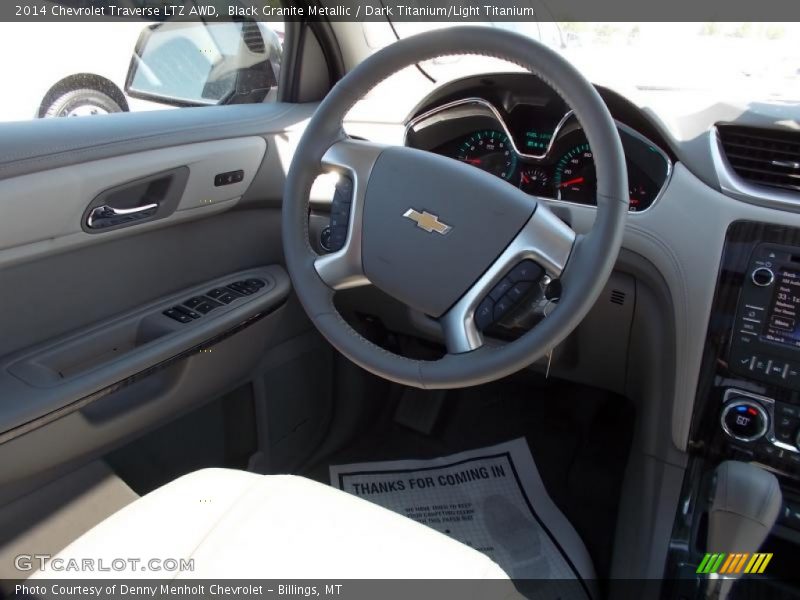 Black Granite Metallic / Dark Titanium/Light Titanium 2014 Chevrolet Traverse LTZ AWD