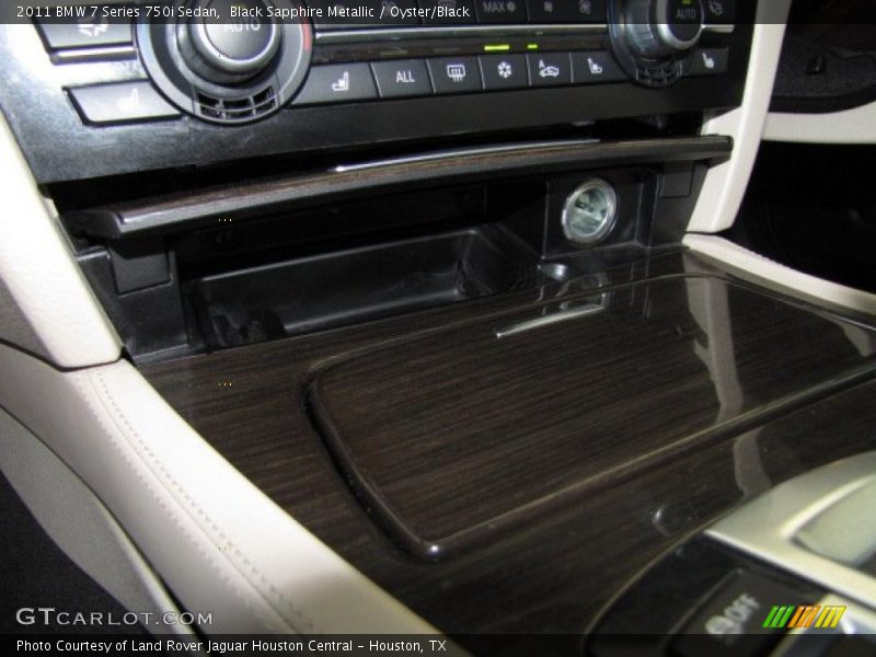 Black Sapphire Metallic / Oyster/Black 2011 BMW 7 Series 750i Sedan