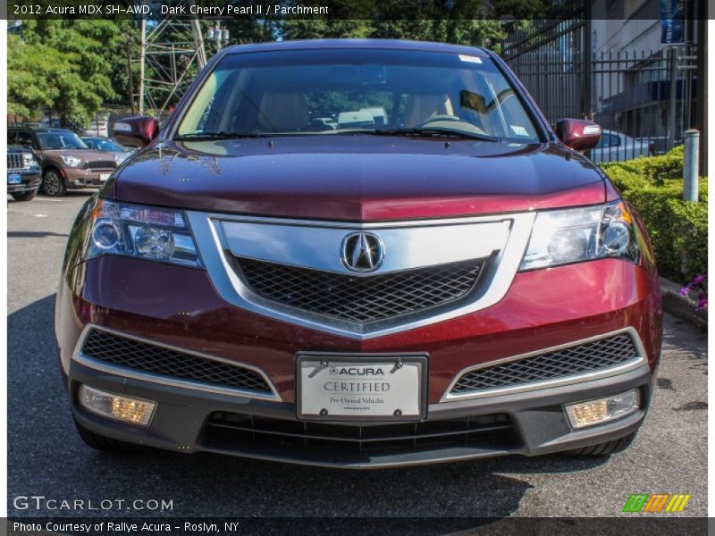 Dark Cherry Pearl II / Parchment 2012 Acura MDX SH-AWD