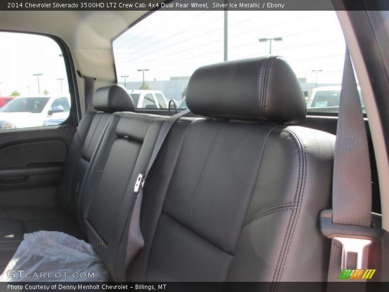 Silver Ice Metallic / Ebony 2014 Chevrolet Silverado 3500HD LTZ Crew Cab 4x4 Dual Rear Wheel