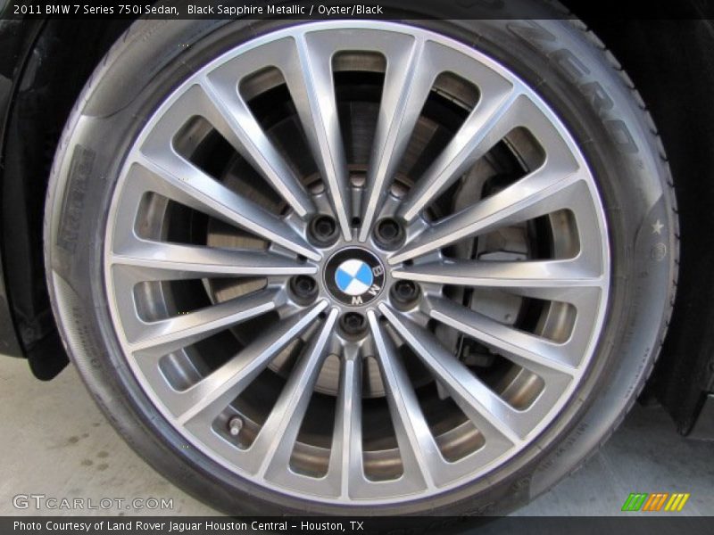 Black Sapphire Metallic / Oyster/Black 2011 BMW 7 Series 750i Sedan