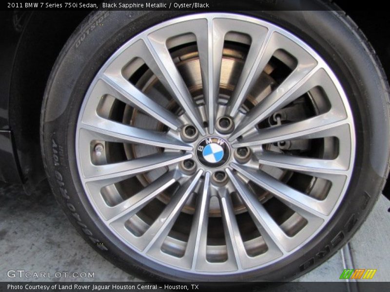 Black Sapphire Metallic / Oyster/Black 2011 BMW 7 Series 750i Sedan