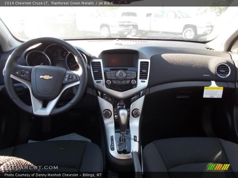 Rainforest Green Metallic / Jet Black 2014 Chevrolet Cruze LT