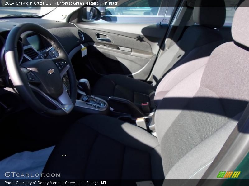 Rainforest Green Metallic / Jet Black 2014 Chevrolet Cruze LT