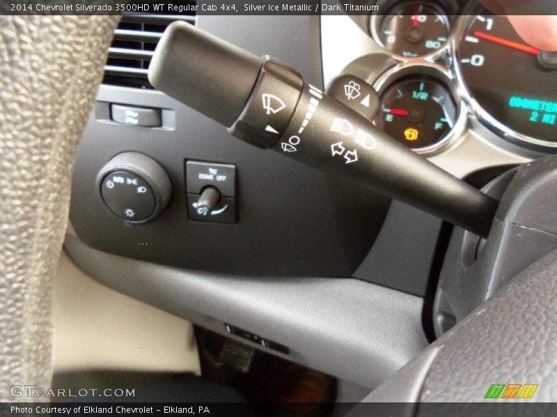 Silver Ice Metallic / Dark Titanium 2014 Chevrolet Silverado 3500HD WT Regular Cab 4x4