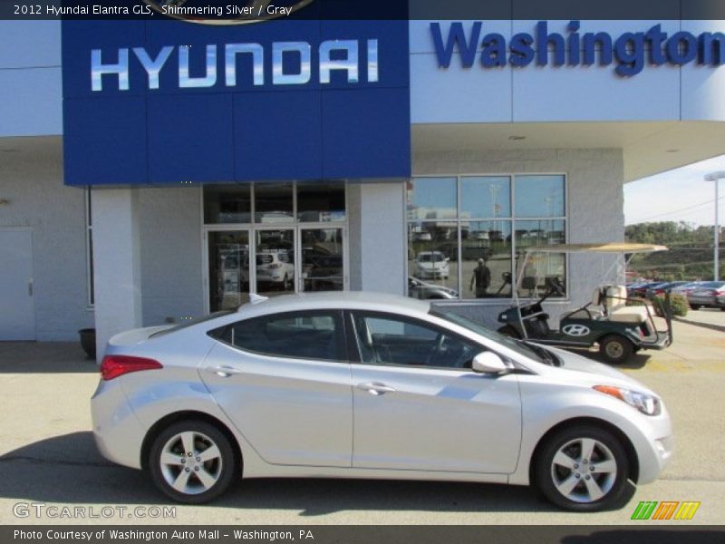 Shimmering Silver / Gray 2012 Hyundai Elantra GLS