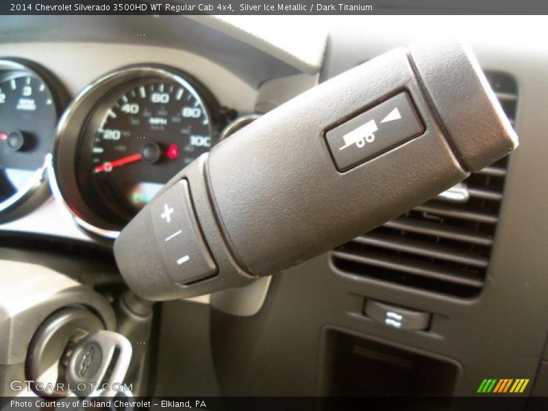 Silver Ice Metallic / Dark Titanium 2014 Chevrolet Silverado 3500HD WT Regular Cab 4x4