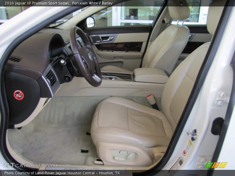 Porcelain White / Barley 2010 Jaguar XF Premium Sport Sedan
