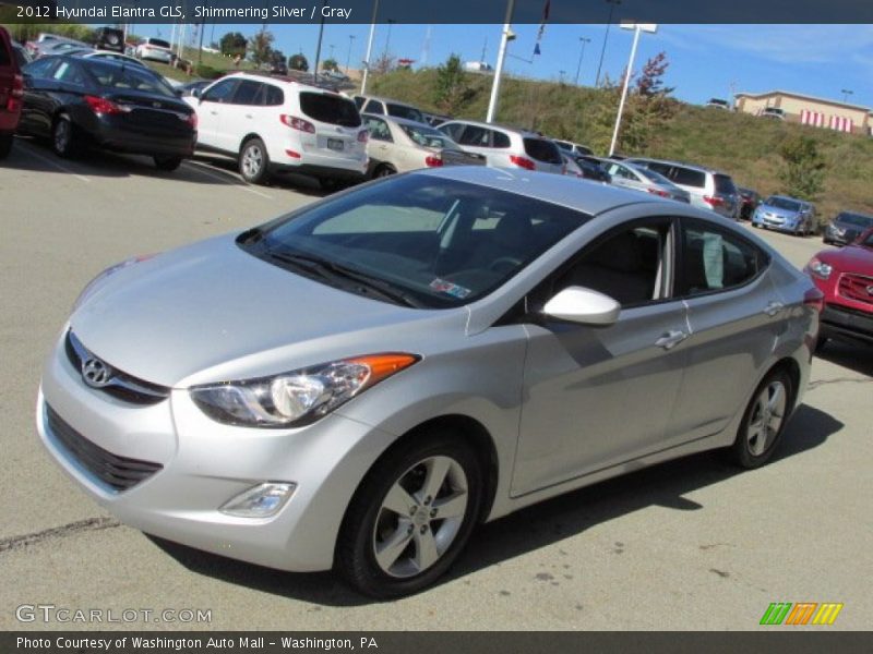 Shimmering Silver / Gray 2012 Hyundai Elantra GLS