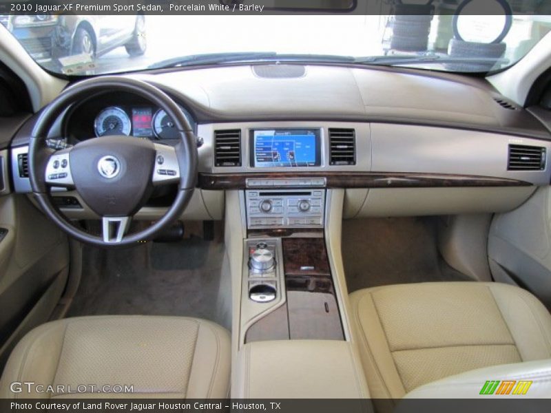 Porcelain White / Barley 2010 Jaguar XF Premium Sport Sedan