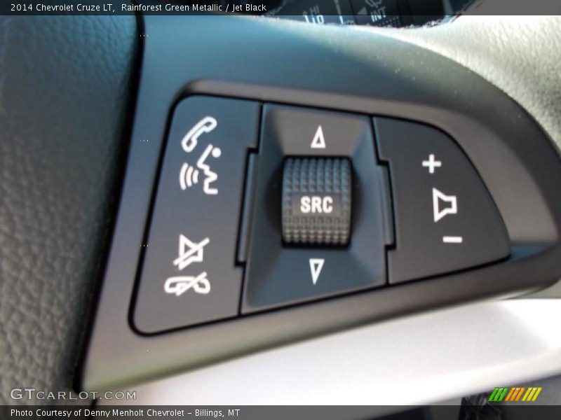 Rainforest Green Metallic / Jet Black 2014 Chevrolet Cruze LT