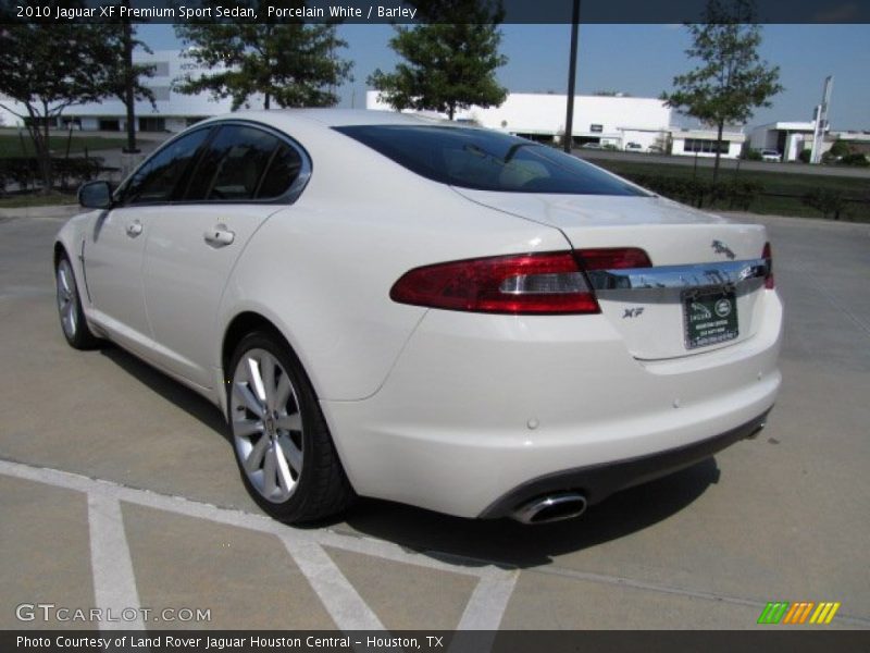 Porcelain White / Barley 2010 Jaguar XF Premium Sport Sedan