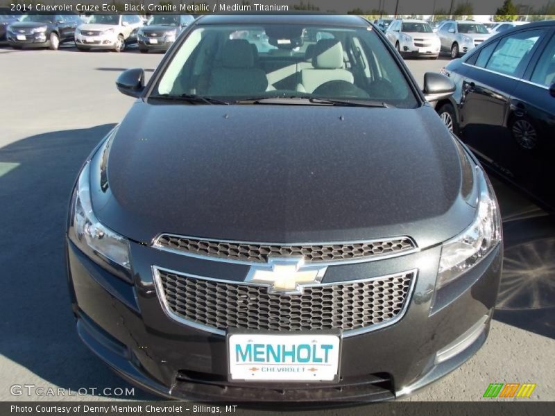 Black Granite Metallic / Medium Titanium 2014 Chevrolet Cruze Eco