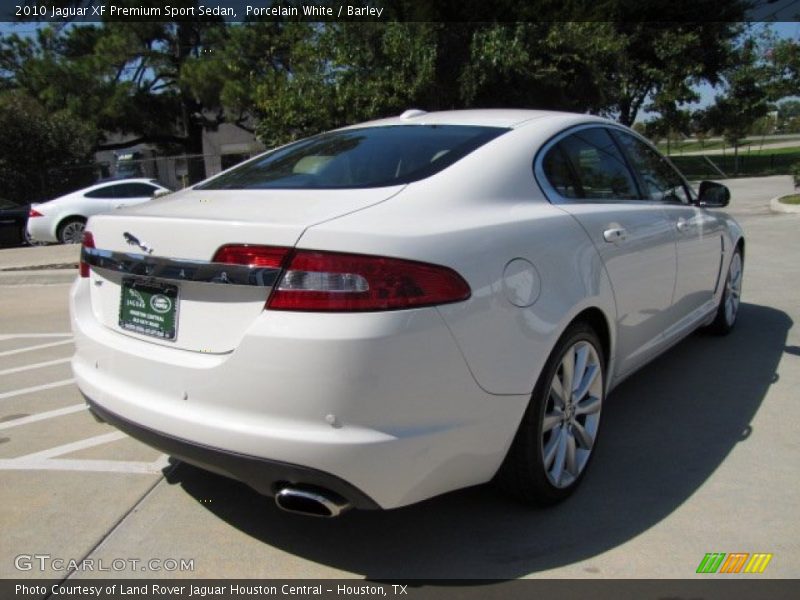 Porcelain White / Barley 2010 Jaguar XF Premium Sport Sedan