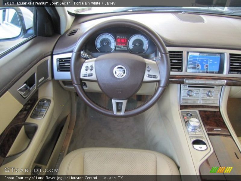 Porcelain White / Barley 2010 Jaguar XF Premium Sport Sedan