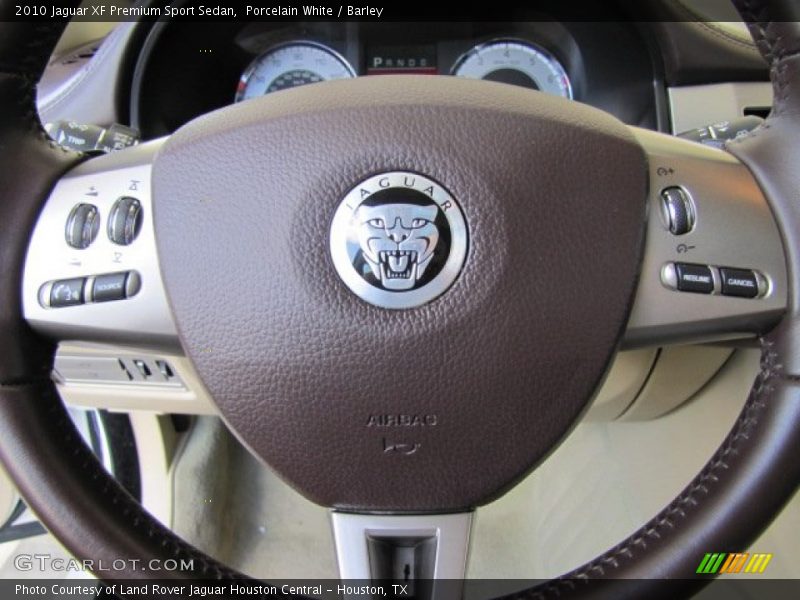 Porcelain White / Barley 2010 Jaguar XF Premium Sport Sedan