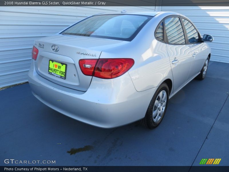 QuickSilver Metallic / Gray 2008 Hyundai Elantra GLS Sedan