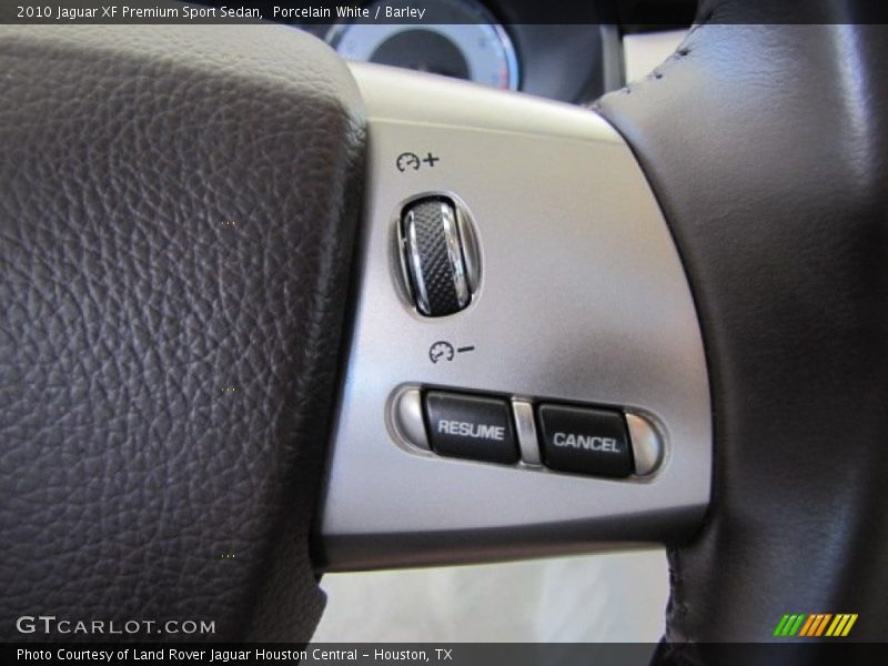 Porcelain White / Barley 2010 Jaguar XF Premium Sport Sedan