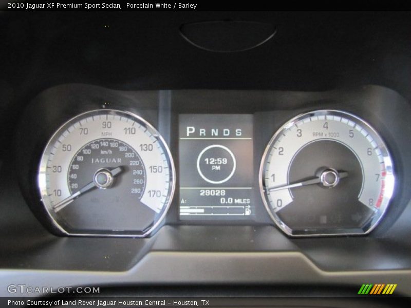 Porcelain White / Barley 2010 Jaguar XF Premium Sport Sedan