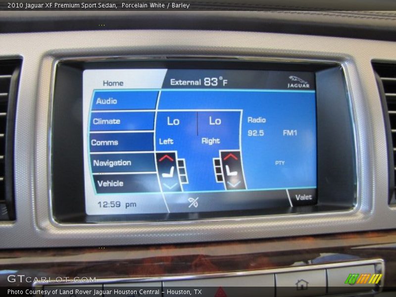 Porcelain White / Barley 2010 Jaguar XF Premium Sport Sedan