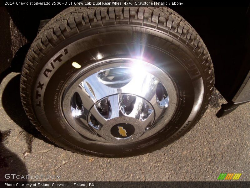 Graystone Metallic / Ebony 2014 Chevrolet Silverado 3500HD LT Crew Cab Dual Rear Wheel 4x4