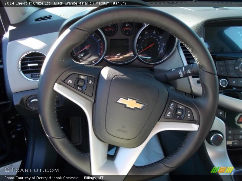 Black Granite Metallic / Medium Titanium 2014 Chevrolet Cruze Eco